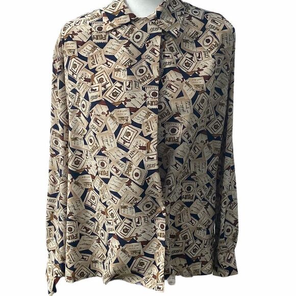 Pendleton Women’s Button Front Blouse Size 12 - Picture 1 of 7